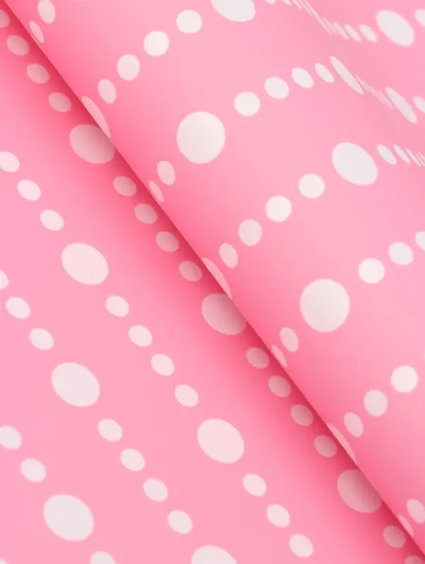 Пленка флористическая для цветов, &laquo;Бисер&raquo;, розовая, 57&times;57 см