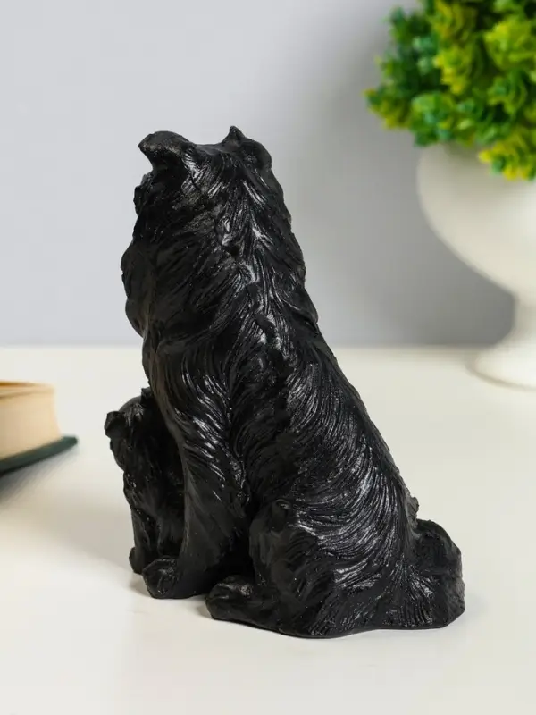 Фигурка гипс &laquo;Колли&raquo;, 10&times;7 см, чёрный