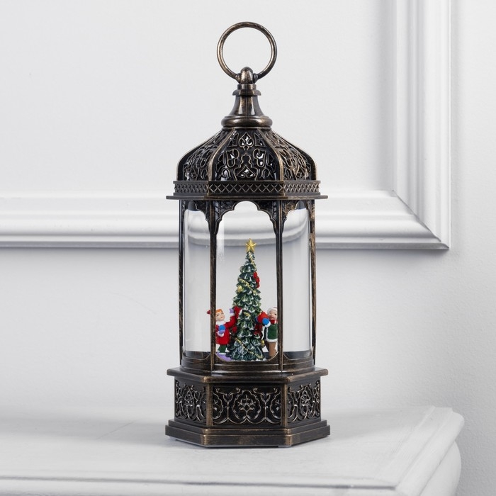 Светодиодная фигура «Фонарь с детьми и ёлкой» 13 × 28.5 × 12 см, пластик, батарейки ААх3 (не в комплекте), USB, свечение тёплое белое Светодиодная фигура «Фонарь с детьми и ёлкой» 13 × 28.5 × 12 см, пластик, батарейки ААх3 (не в комплекте), USB, свечение тёплое белое