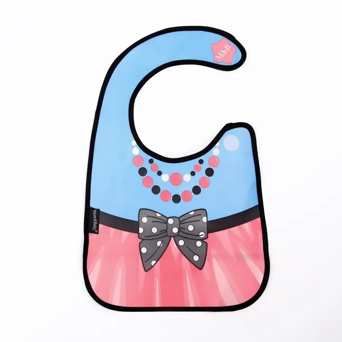 Нагрудник для кормления M&B &laquo;ТРЕНД. Принцессы&raquo; непромокаемый на липучке, МИКС