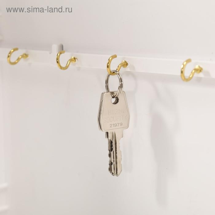 Ключница Ключница "Нежные тюльпаны" Белый 26,5х31,5х4,5 см