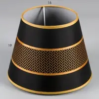 Абажур BayerLux, E27, чёрно-золотистый, 25&times;25&times;19 см