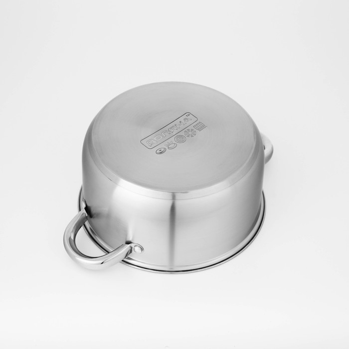 Набор кастрюль из нержавеющей стали Доляна «Гретте», 4 предмета: 1,5 л, 2 л, 3 л, 4 л, d=16/18/20/22 см, крышки, индукция Набор кастрюль из нержавеющей стали Доляна «Гретте», 4 предмета: 1,5 л, 2 л, 3 л, 4 л, d=16/18/20/22 см, крышки, индукция