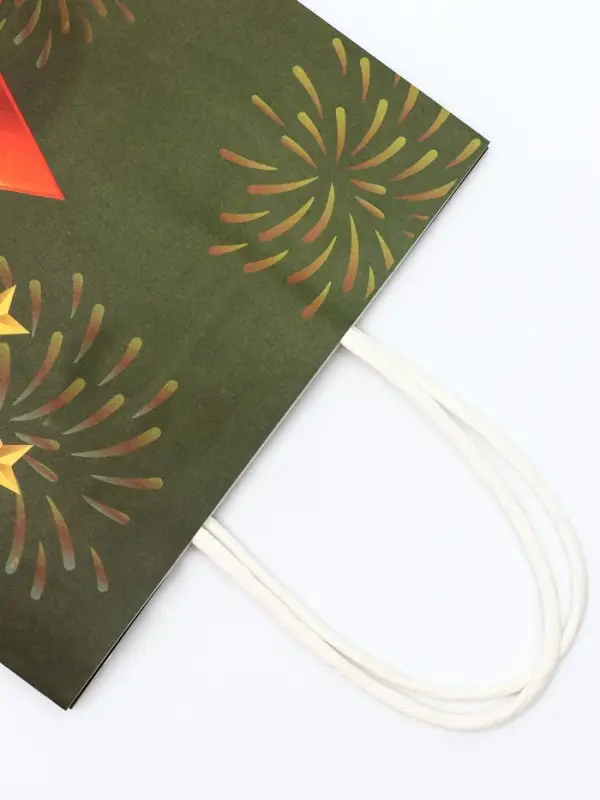 Пакет подарочный крафт &laquo;С 23 Февраля!&raquo; 18&times;8&times;25 См