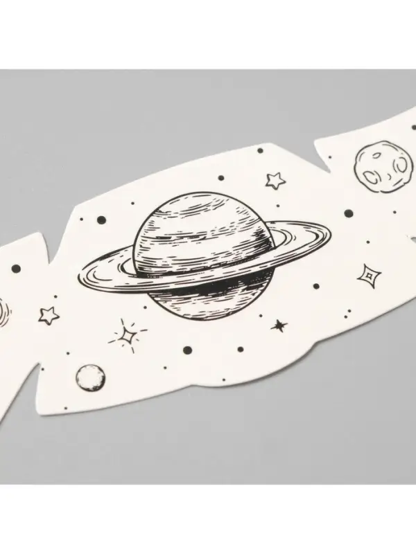 Переводная тату на тело чёрная «Веснушки. Космос», 16×5 см Переводная тату на тело чёрная «Веснушки. Космос», 16×5 см