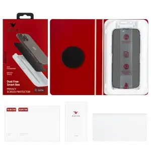 Защитное стекло для iPhone 16 Pro RUBYTAK Privacy с аппликатором