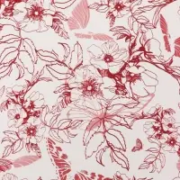 Пленка для цветов, "Романтичные моменты", винный, 57х57 см