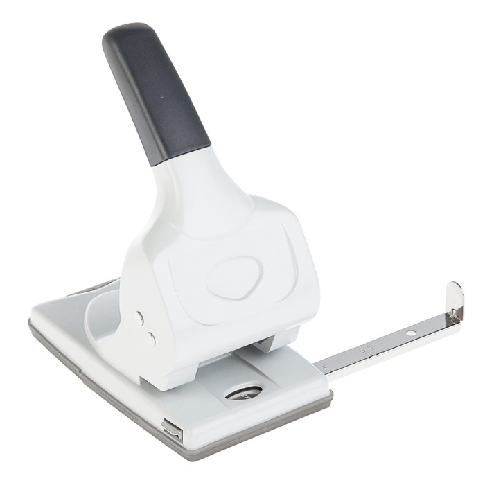 Дырокол мощный до 70 листов Erich Krause, с линейкой, серый, диаметр прокола 5.5мм, расстояние между проколами 80мм, белый Дырокол мощный до 70 листов Erich Krause, с линейкой, серый, диаметр прокола 5.5мм, расстояние между проколами 80мм, белый