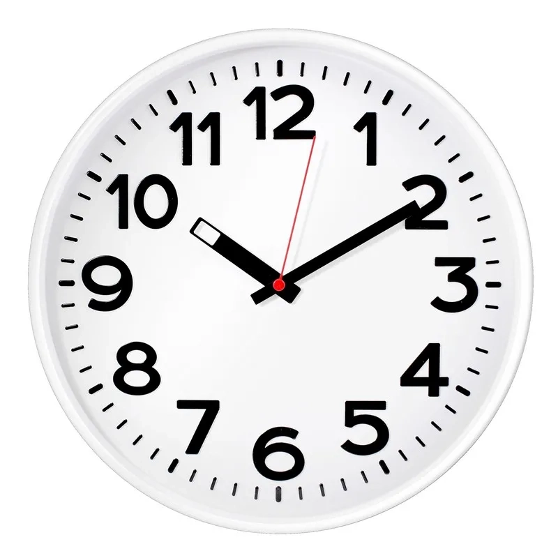 Часы настенные Troyka 78771783 круг., d305мм, плав.ход, пластик белый