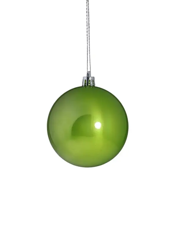 Ёлочные игрушки &laquo;Кейлеб&raquo;, шары новогодние, d=8 см, набор 6 шт., зелёный