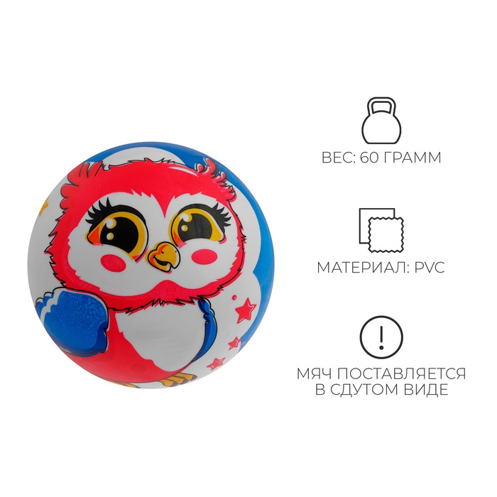 Мяч детский ZABIAKA «Совушка», d=22 см Мяч детский ZABIAKA «Совушка», d=22 см