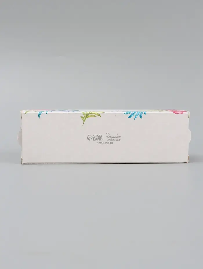 Коробка для макарун, кондитерская упаковка &laquo;Счастье в тебе&raquo;, 18&times;5.5&times;5.5 см