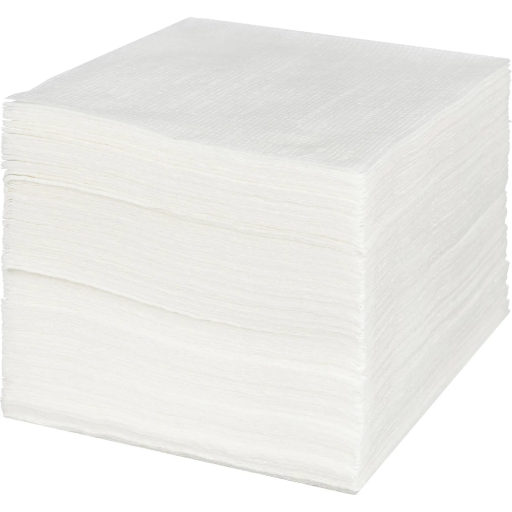 Салфетки бумажные Luscan 1 сл 24x24см белые 100штх4, спендер