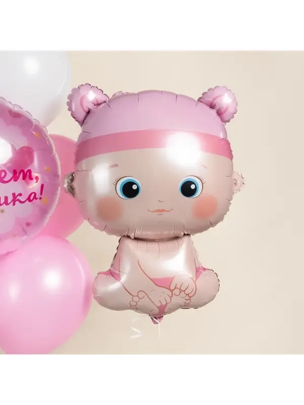 Воздушный шар фольгированный 33 Воздушный шар фольгированный 33" «Малышка девочка»