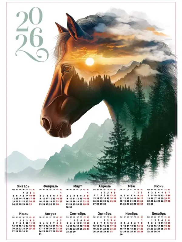 Календарь 2026 &laquo;Природа внутри&raquo;, А2