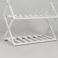 Подставка для цветов Greengo, 3 полки, 50&times;25&times;46 см, напольная, бамбук, белая