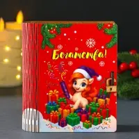 Новогодняя копилка-шкатулка "Богатства" 14х12х5 см