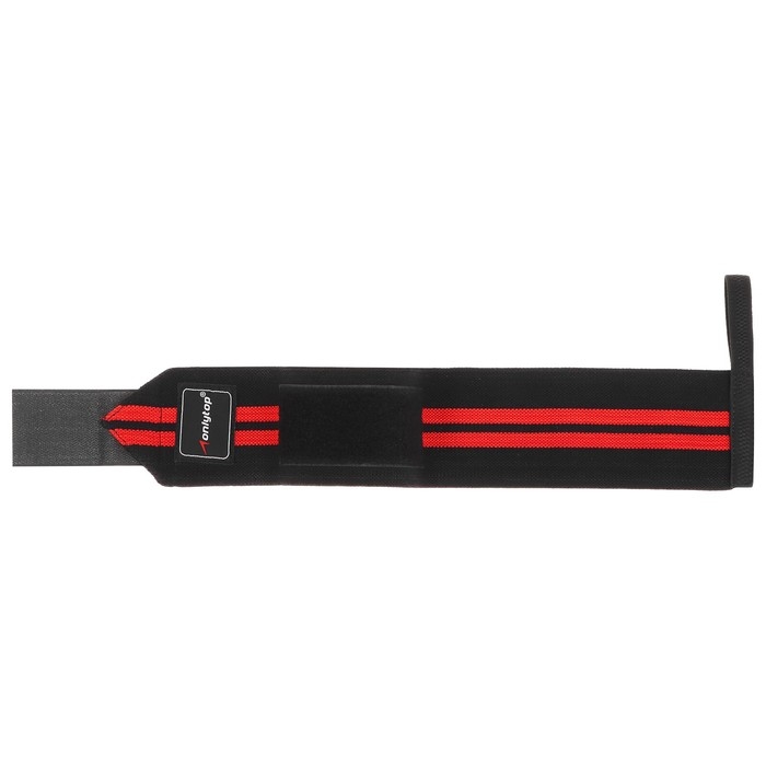 Бинты для фиксации запястья ONLYTOP, цвет черный/красный Бинты для фиксации запястья ONLYTOP, цвет черный/красный