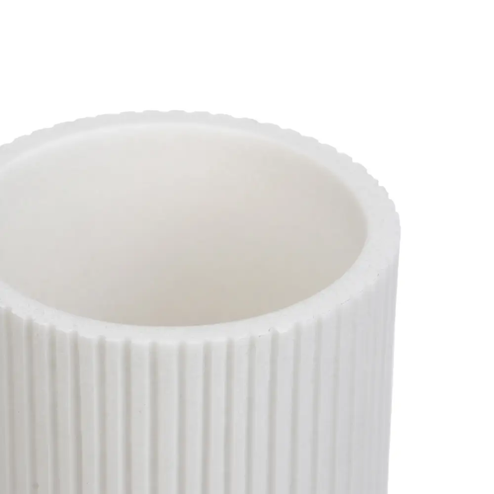 Стакан для ванной комнаты тм VETTA Дакота, смола (полирезин), белый, 6,6x6,6x9,5см