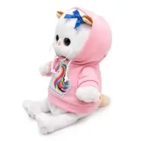 Мягкая игрушка &laquo;Кошечка Ли-Ли BABY&raquo;, в худи с единорогом, 20 см