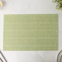 Салфетки сервировочные на стол Доляна, 4 шт., 45&times;30 см, зелёные