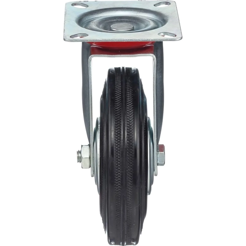 Колесо для тележки повор Стелла-техник 4001-125 д.125мм,г/п 100кг,резин,мет