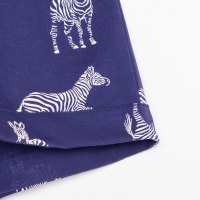Пижама женская (рубашка и шорты) KAFTAN Zebra размер 48-50, цвет синий
