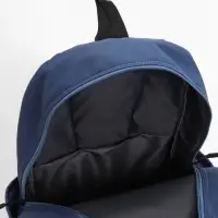 Рюкзак школьный на молнии, с карманами, размер 31&times;15&times;47 см, голубой