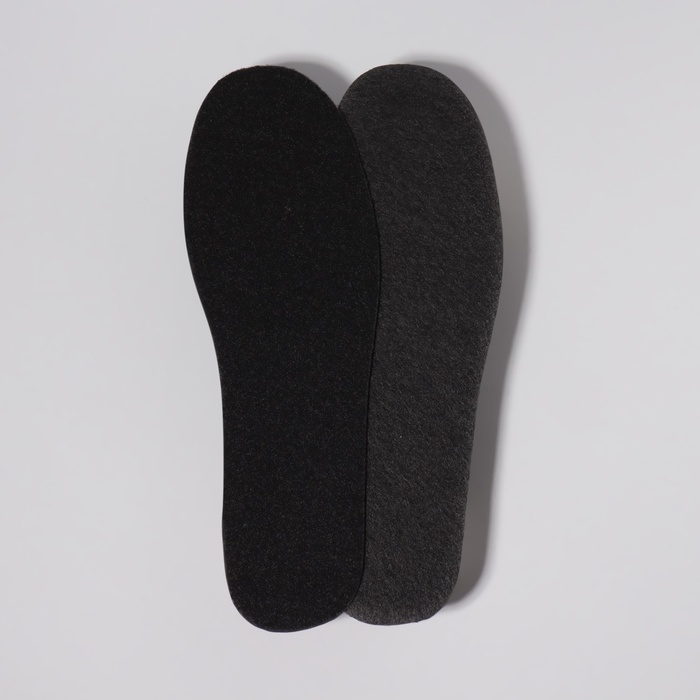 Стельки для обуви, универсальные, р-р RU до 44 (р-р Пр-ля до 46), 28 см, пара, цвет чёрный/серый Стельки для обуви, универсальные, р-р RU до 44 (р-р Пр-ля до 46), 28 см, пара, цвет чёрный/серый