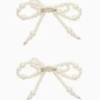 Обвес на штаны "Бантики", цвет белый в серебре Обвес на штаны "Бантики", цвет белый в серебре