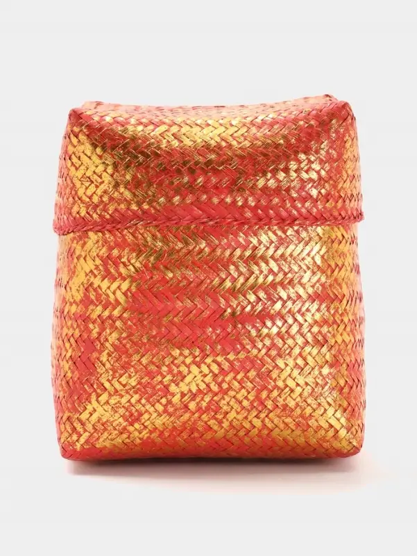 Корзинка плетёная &laquo;Голден&raquo;, 25&times;25&times;30 см, розовая