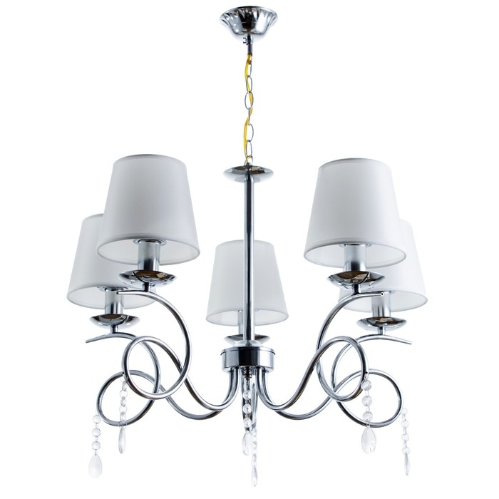 Люстра Люстра "Муза" 5хЕ27 40т хром 58х58х40 см BayerLux