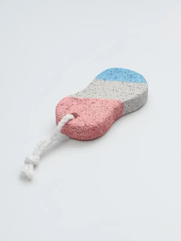 Пемза для педикюра «Бесконечность», с подвесом, 9.5×4.5 см, в коробке, разноцветная