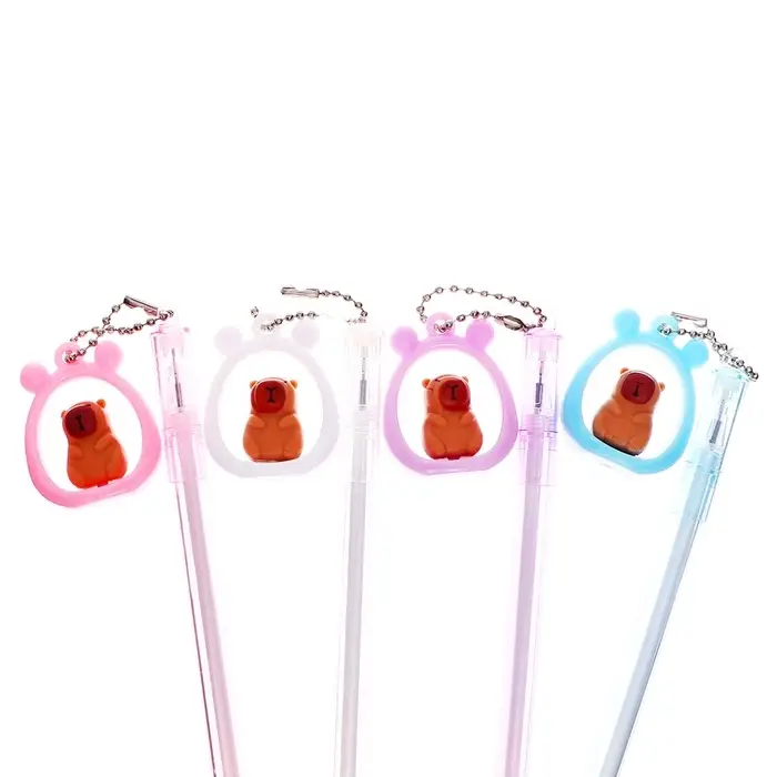 Ручка-прикол Calligrata &laquo;Капибара&raquo;, разные стержня, гелевая, МИКС