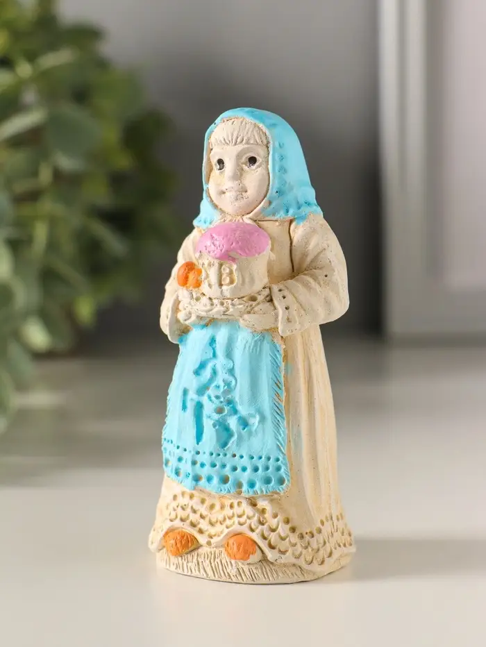 Фигурка гипс &laquo;Баба пасхальная&raquo;, 9&times;4 см