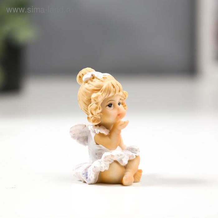 Сувенир полистоун Сувенир полистоун "Ангелочек-девочка в голубом сарафанчике" МИКС 5,2х3,5х3,5 см