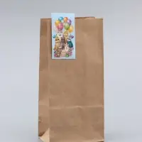 Пакеты подарочные с наклейками &laquo;Детские&raquo;, 12&times;24&times;8 см, крафт, набор 30 шт.