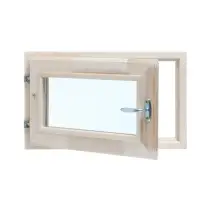 Окно деревянное, 30&times;50 см, двойное стекло, липа