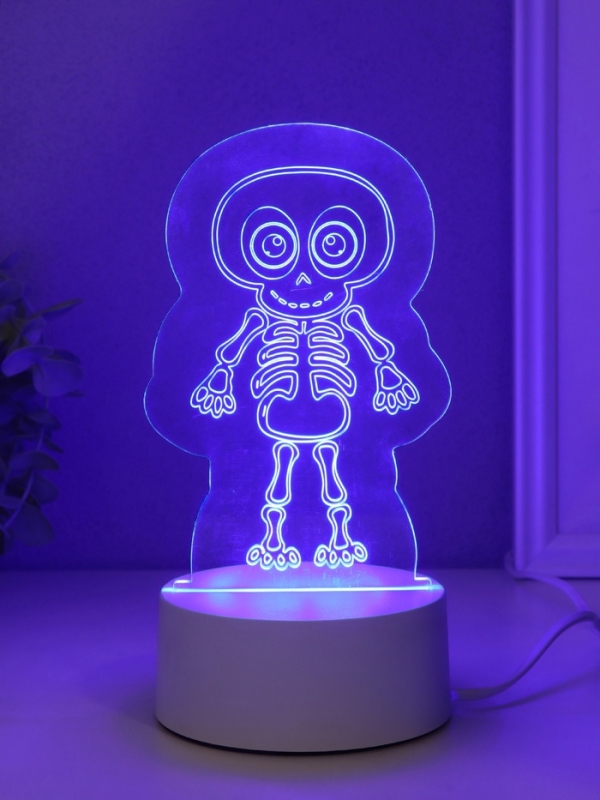 Светильник  Светильник "Скелетик" LED RGB от сети RISALUX 9,5х8,5х14,8 см