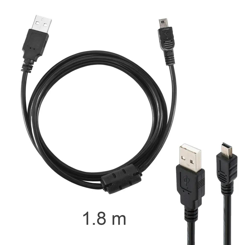 Кабель USB 2.0 USB- Mini USB 1.8M черный (150шт/кор)