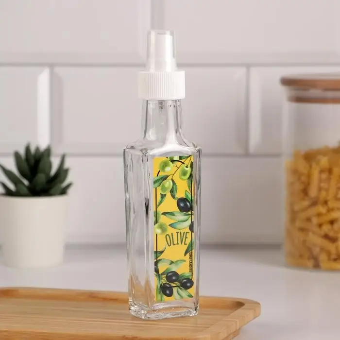 Бутылка для масла, распылитель с дозатором Olive, 100 мл Бутылка для масла, распылитель с дозатором Olive, 100 мл