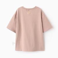 Футболка детская MINAKU:Basic line kids цвет бежевый, рост 140 см