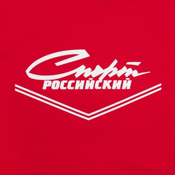 Футболка President Спорт российский, S, красный, 100% хлопок, кул.гладь 150 г/м2