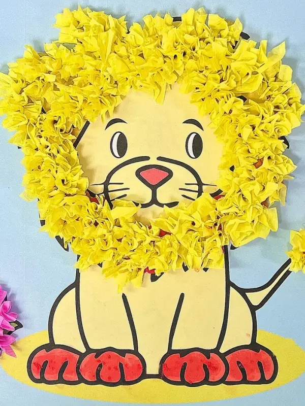 Объемная аппликация "Лев". По методике Монтессори. 257123