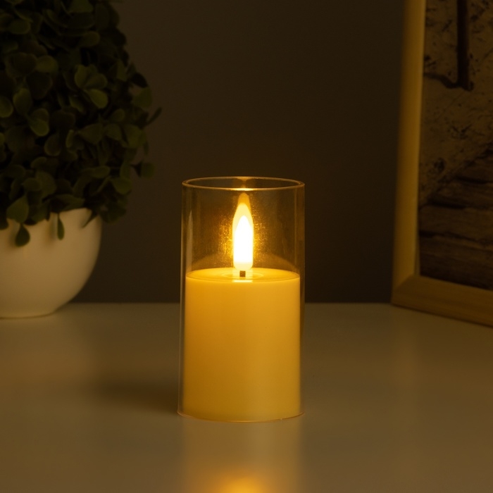 Светильник Светильник "Свеча в стакане" 3хLR44, 5,7х5,7х10см