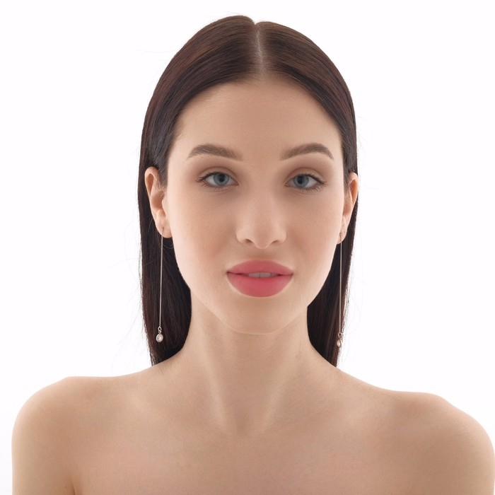 Серьги с жемчугом «Цепочки» ласка, цвет МИКС Серьги с жемчугом «Цепочки» ласка, цвет МИКС