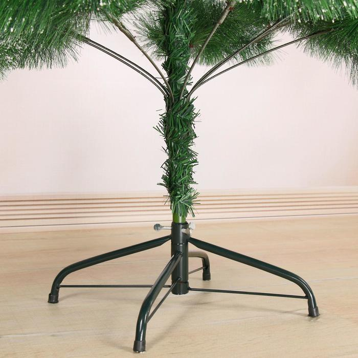 Кедр зеленый снег 180 см, d нижнего яруса 100 см, d иголок 10 см, 235 веток, металл подставка Кедр зеленый снег 180 см, d нижнего яруса 100 см, d иголок 10 см, 235 веток, металл подставка