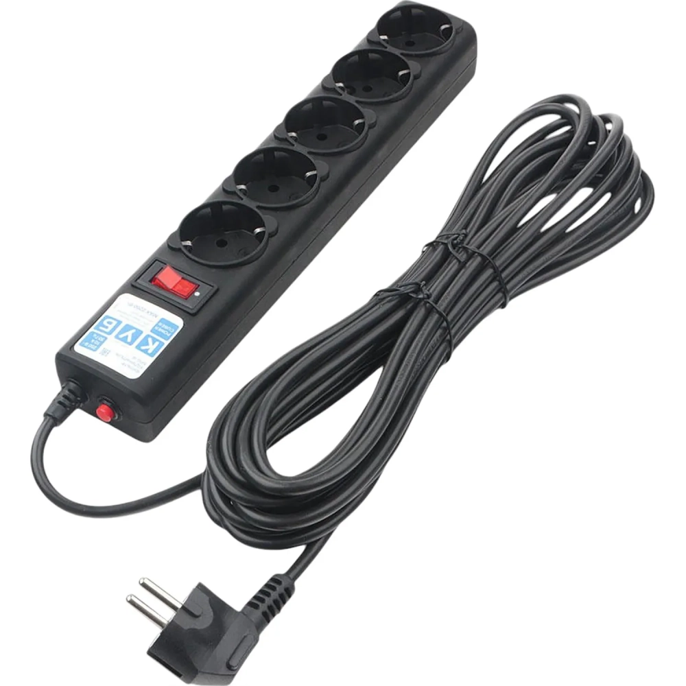 Сетевой фильтр Power Cube B 3.0 м 5 розеток (черный) 10А/2,2кВт(SPG5-С3)