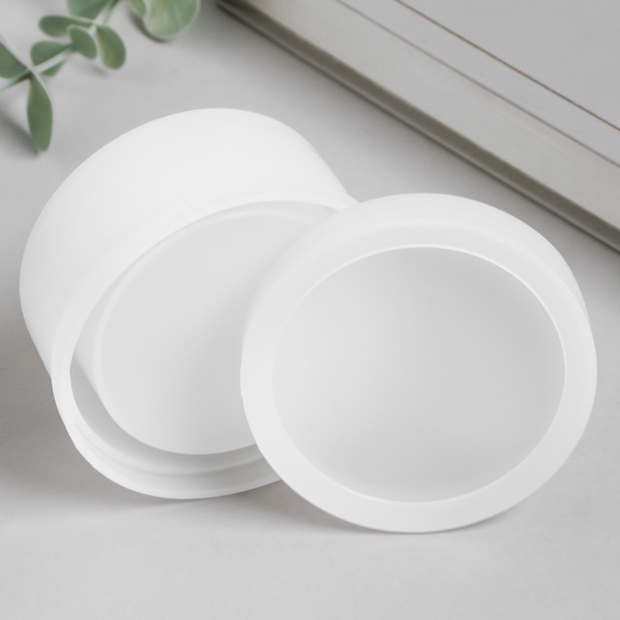 Молд силикон Молд силикон "Шкатулка круглая" с крышкой 8х8х4,9 см