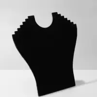 Бюст для украшений QF, 23&times;7&times;24 см, h=24 см, чёрный